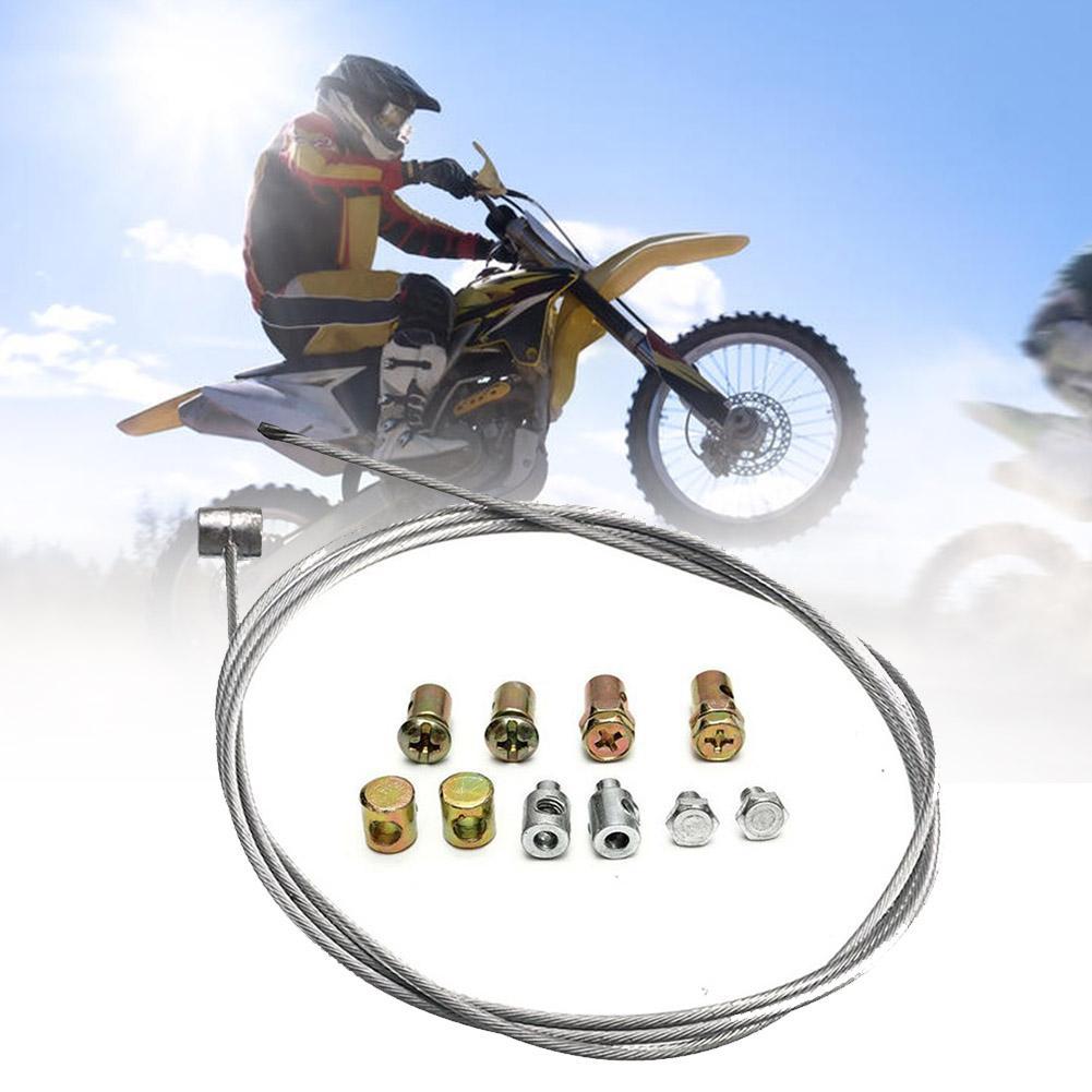 Boquilla sin soldadura con manga y juego de tuercas, Cable de acelerador de emergencia para motocicleta, accesorios de juego de tuercas de manga de pezón sin soldadura, 8 piezas