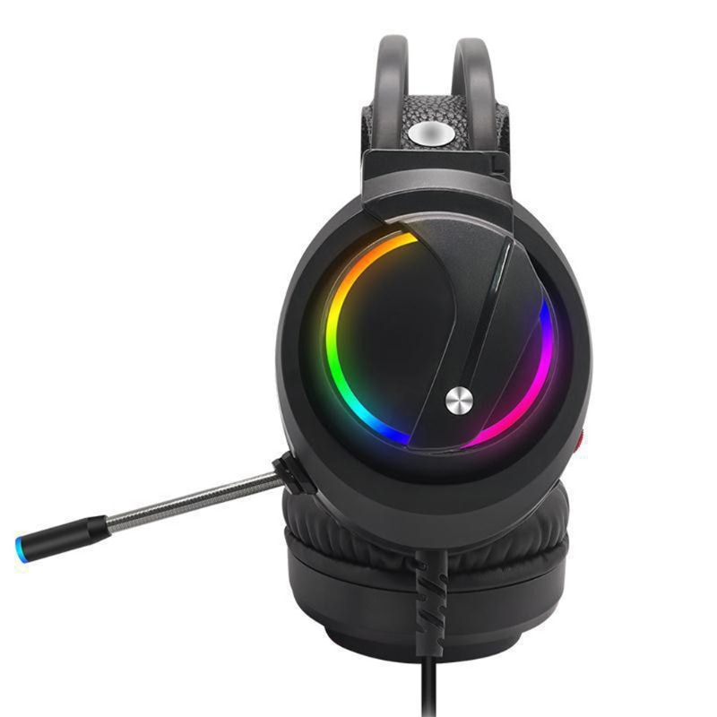 Music Gaming Headset Surround Sound with Mic Earphones USB 7.1 &3.5mm Wired RGB Back Light Game Headphones High Sound Qu