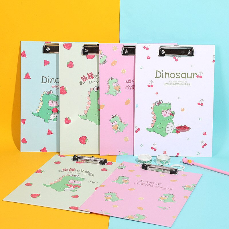 Kawaii  a4 papirholder hardboard skriveblok udklipsholder mappe dokumentholdere klip tavle skole kontor kontorartikler