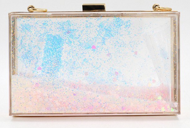 Minaudiere transparent, petit sac à main de luxe pour les femmes,en acrylique,avec cristaux et straps à chaine unique,disponible en plusieur couleurs: light pink
