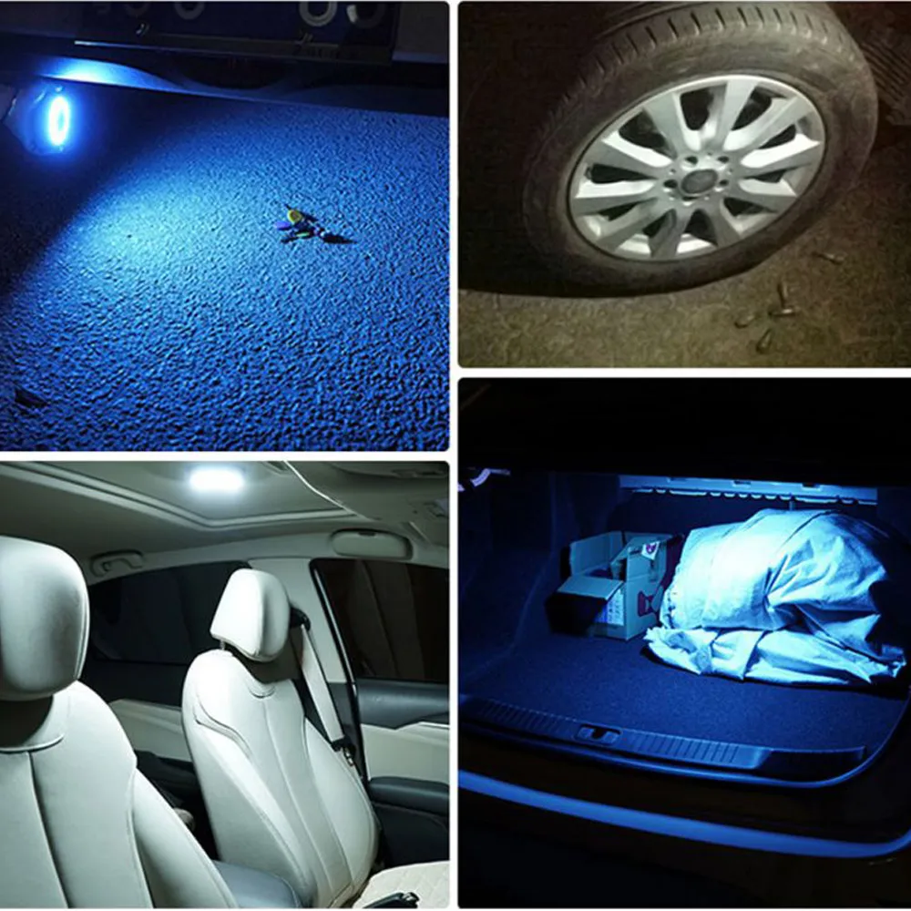 Lámpara de techo con luz ambiental Interior para coche, luz de lectura para coche, LED recargable, luz nocturna de estilo automático para fiestas familiares de automóviles