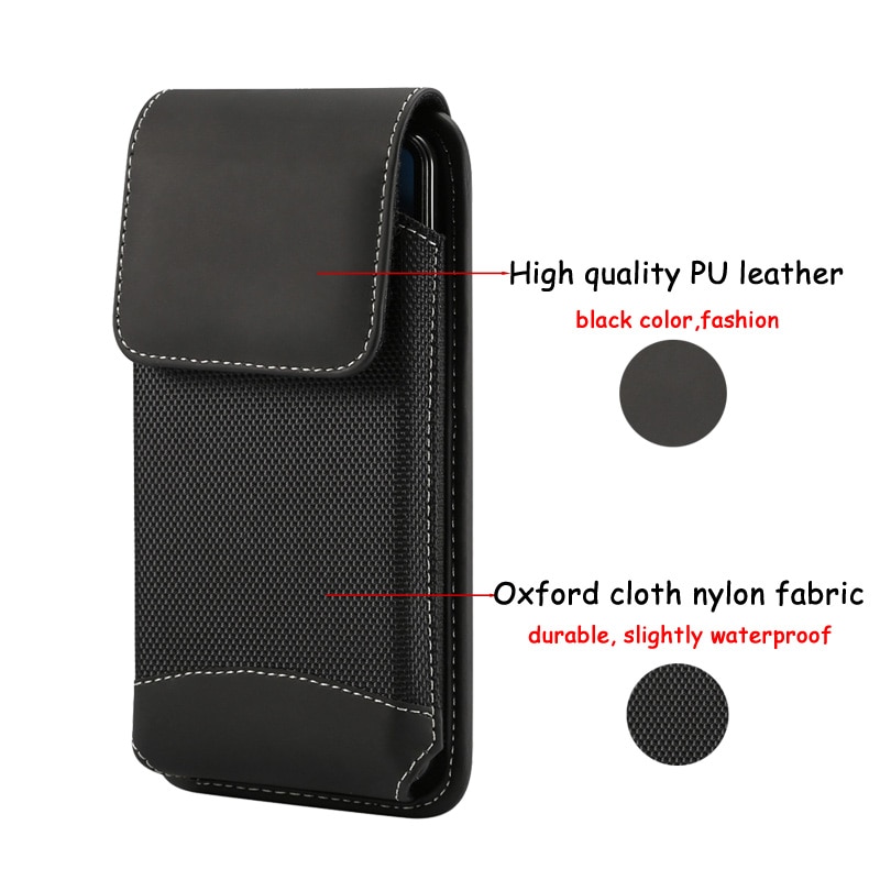 Universal Belt Clip Case 4.7-6.5 inch Waist Bag for iPhone X 7 8 6 plus xr xs max Pouch Holster for Samsung S9 S8 Note 8 9 case