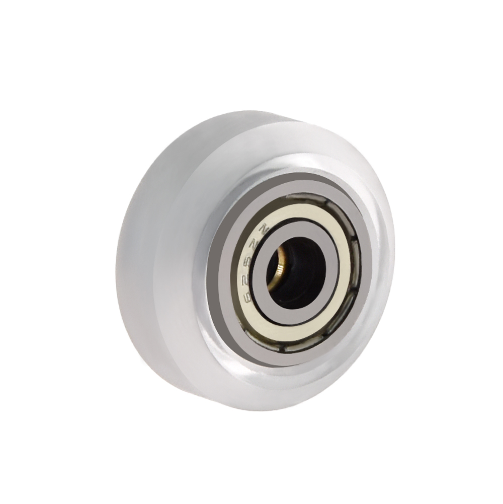 1/5/10/24pz CNC Plastica POM Grande Piccola Ruota con Cuscinetto Tenditore V-fessura Profilo in Alluminio Perlin Puleggia per Stampante 3D Ender3 V2: 2.25 MILLIMETRI / giallo