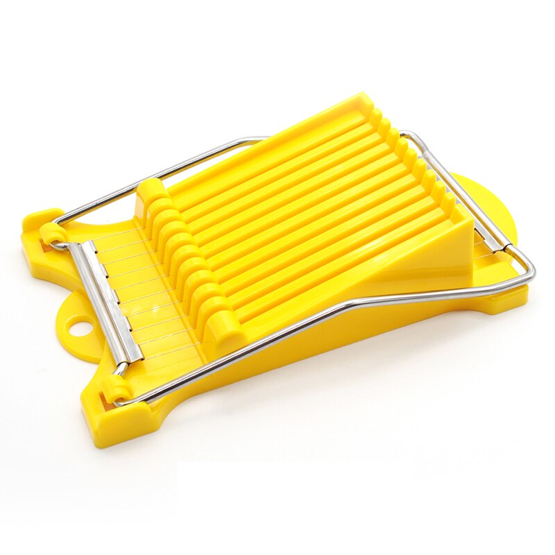 Luncheon Meat Slicer Egg Slicer Musubi Kitchen Tool Soft Butter Cheese SPAM Ham Cutter Stainless Steel 10 Wires: Yellow