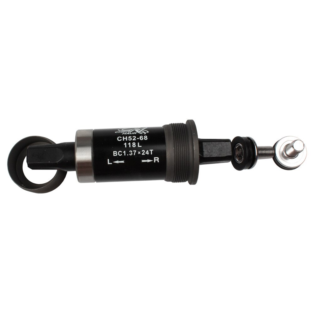 Mid-axle mountain bike dead-flying square hole mid-axle plantation mid-axle waterproof bicycle mid-axle: 118mm