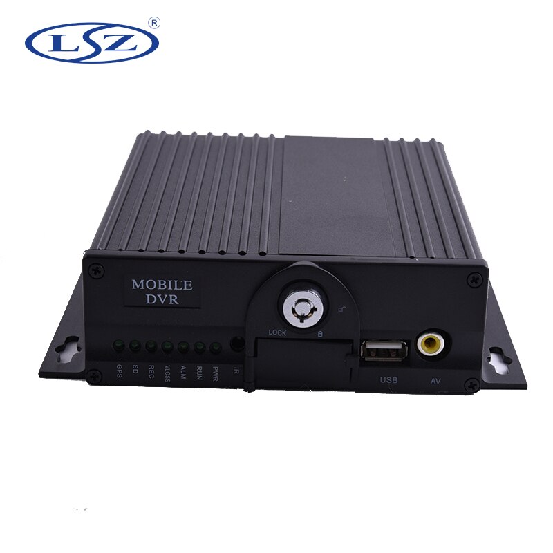 School Bus Trailer Truck Taxi Car 1.0MP AHD 720P 4Channels Dual SD Card Mobile DVR