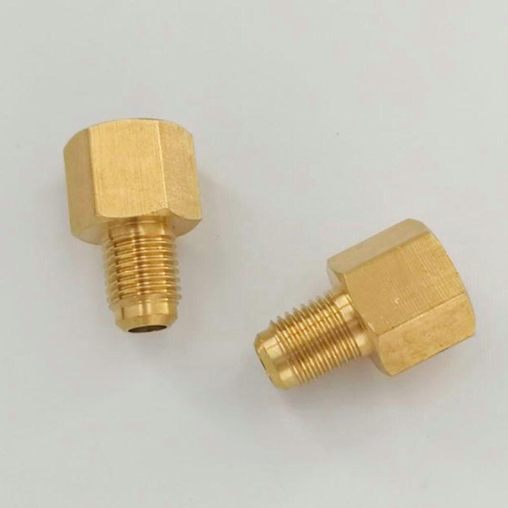 2PCS R12 To R134a R134a To R12 Adapter Kit 1/4 Female Flare 1/2 Acme Male ACME Valve System Refrigerant
