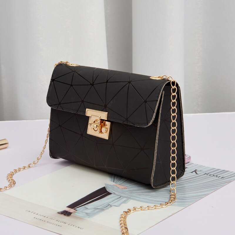 Bolso pequeño cuadrado para mujer, bandolera de cuero de , monedero suave para teléfono móvil, PU: Negro