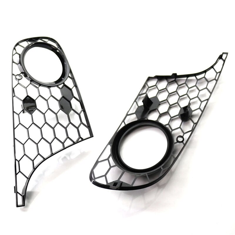 For-MK6 Golf/Jetta Wagon Balck Honeycomb Hex Mesh Front Bumper Fog Light Grill Grille Cover
