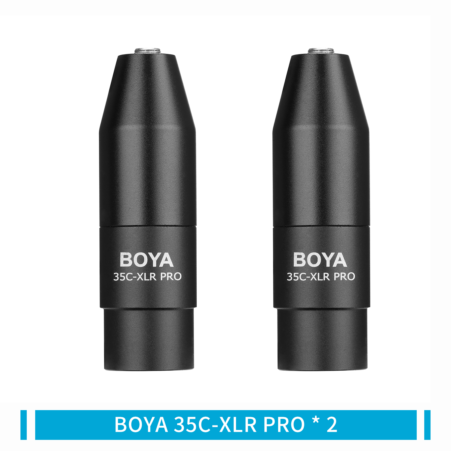 BOYA 35C-XLR 3.5mm (TRS) Mini-Jack Female Microphone Adapter to 3-pin XLR Male Connector for Sony Camcorders Recorders &amp; Mixers: 35C-XLR PRO-2