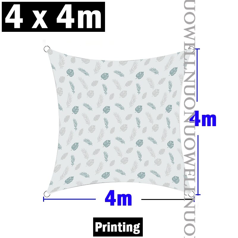 Beautiful Garden Sun Shade Sail Rectangle Waterproof Awning For Outdoor Garden Beach Camping Patio Pool Car Sunshade Sails: 4x4m