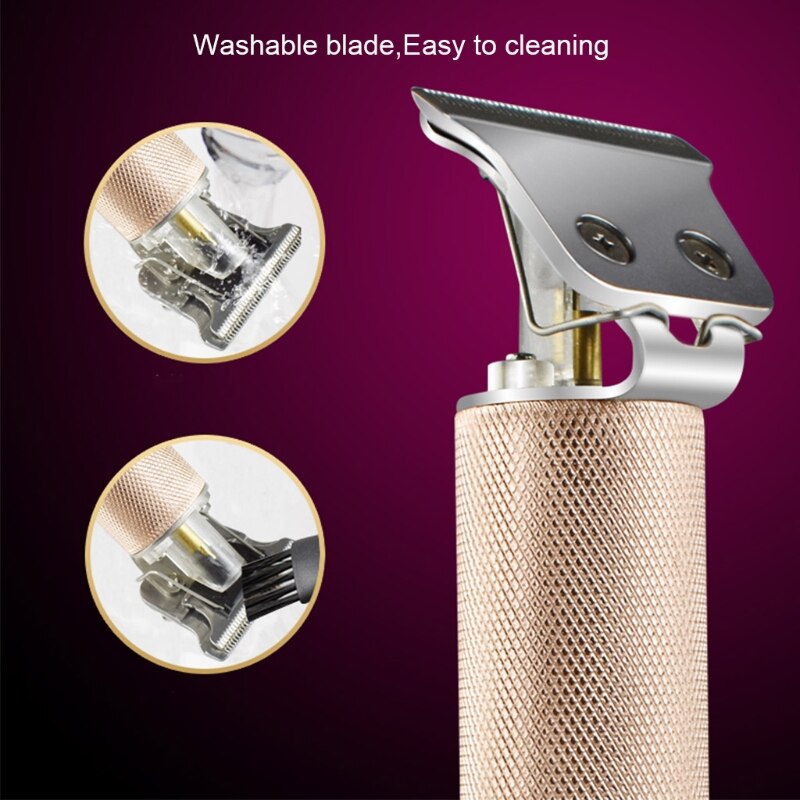 Électrique Outliner Tondeuses À Cheveux Sans Fil Rechargeable De Coiffeur Kits De Toilettage Pro T-Lame Tondeuse Près Machine De Découpe pour Hommes