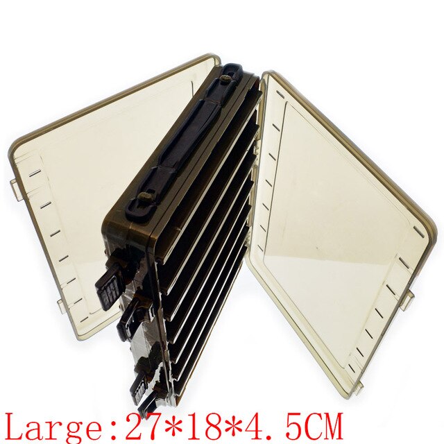 Double-Sided 14 Grid Fishing Tackle Box Sea Fishing Reservoir Fishing Box High-Strength Fishing Bait Box Fishing Accessory Box: 6