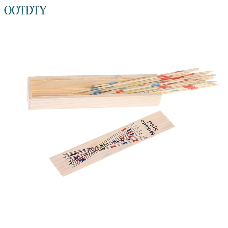 1 Set Traditionellen Mikado Spiel Holz Pick Up Sticks Set Traditionellen Spiel Mit Box Spielzeug #330