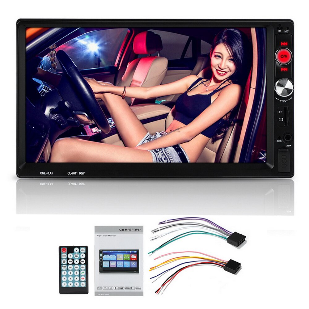 Autoradio 7011B radio cassette player Bluetooth HD Remote Control TF USB Aux-in 7 Inch 2 DIN Car Radio Car MP5 Player