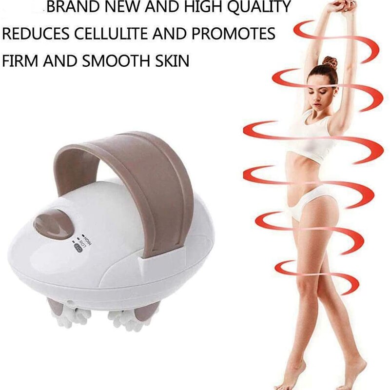 3d helkrops cellulite massagerulle til slankende fedtforbrænding håndholdt anti cellulite massager vibrerende shiatsu rullende