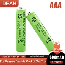 1-4PCS 1.2V 600mAh AAA Ni-MH Rechargeable Battery For Camera LED Light Toy MP3 Shaver Remote Control Replace Lithium Battery 3A