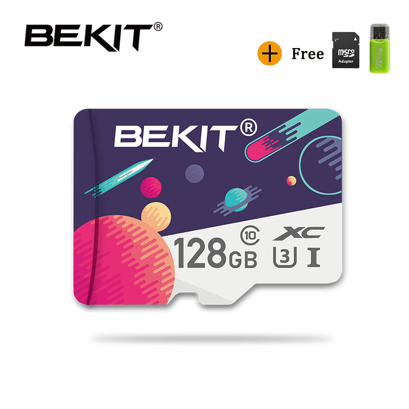 Bekit tarjeta microsd de 128gb 256GB gB 32 gb 64gb 16gb 8gb tarjeta de memoria de la tarjeta sd micro SDXC SDHC Clase 10 Flash drive para el teléfono inteligente de la cámara