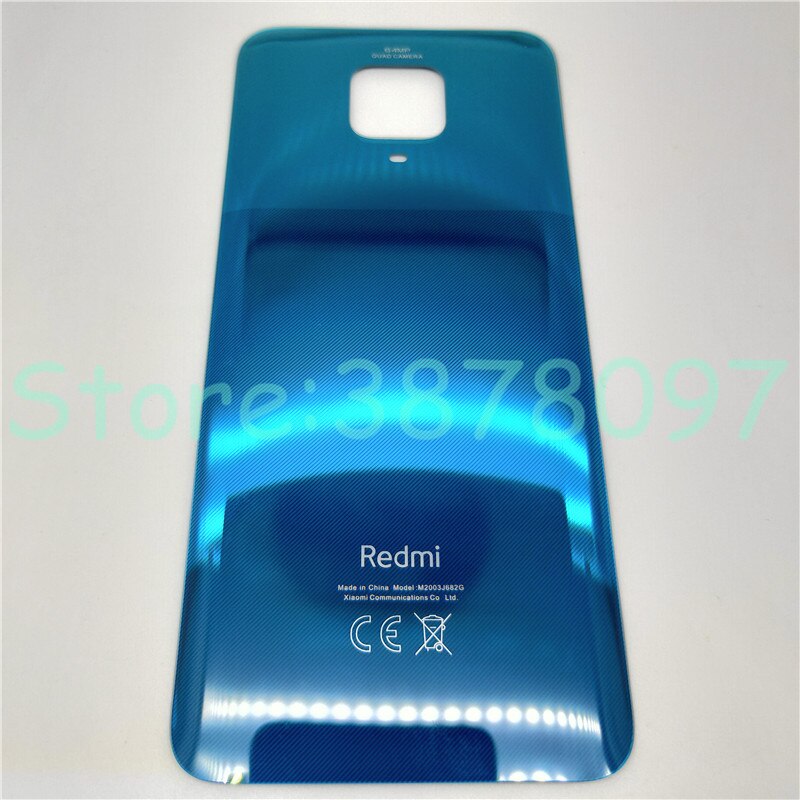 Back Glass For Xiaomi Redmi Note 9 Pro 9S (64MP) Battery Cover Rear Housing Door Panel Case: Green
