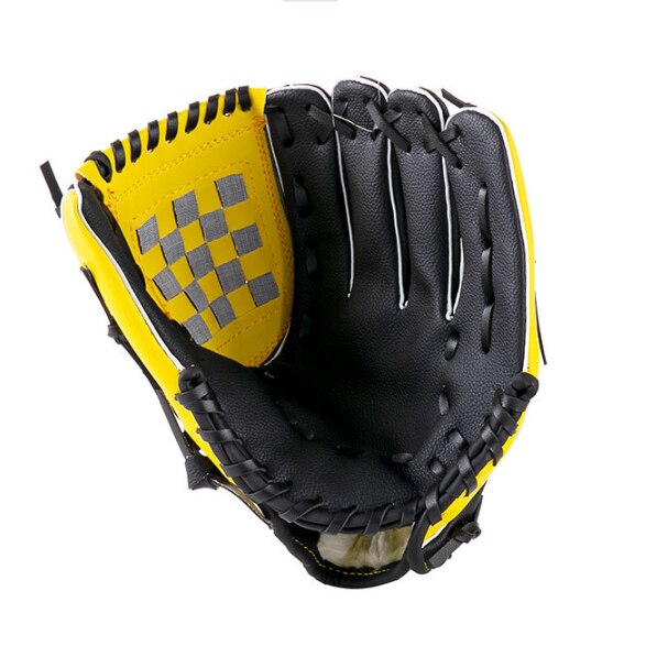 Training Baseball Gloves Baseball and Softball Glove Field Master Baseball and Softball Mitt: Yellow