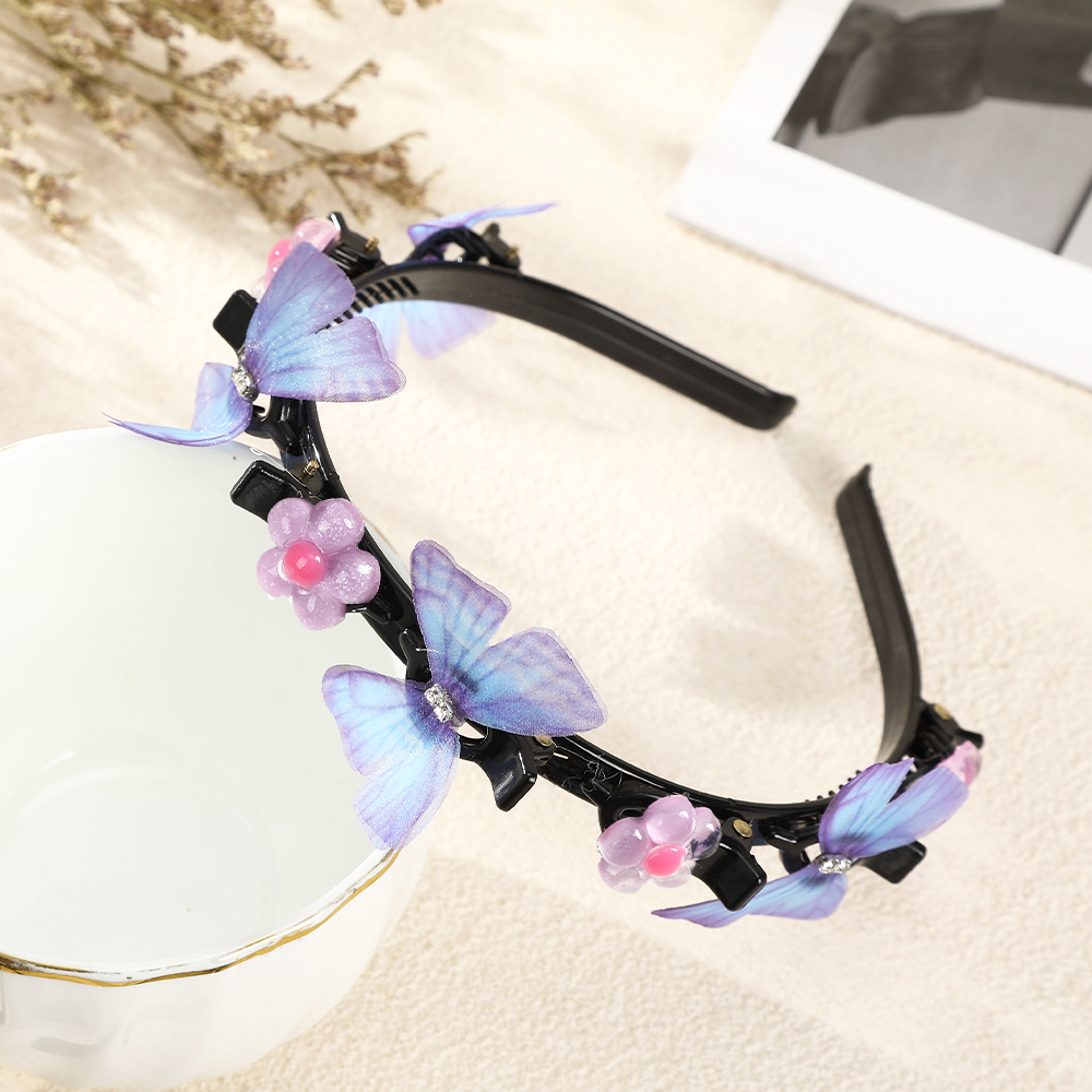 Unisex Alice Hairband Headband Men Women Sports Hair Band Metal Hoop Double Bangs Hairstyle Hairpin in Stock: Rose Red