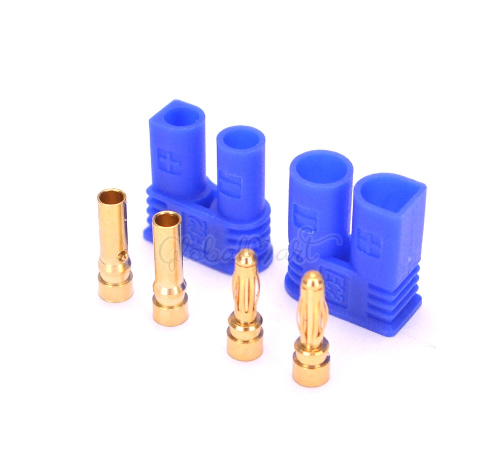 Connecteur de batterie de Type EC2 EC3 EC5, 5 paires/10 paires, mâle et femelle, doré, prise Bullet, pour accessoires RC