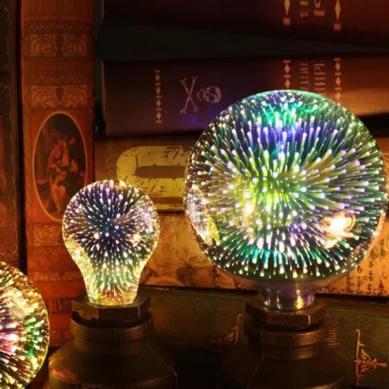 3D Decoratie Led Lamp E27 Lamp Ster Vuurwerk Lamp Nachtlampje