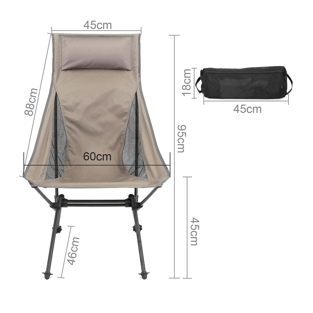 Durble Ultralight Draagbare Vouwen Maan Stoel Met Draagtas Anti-Slip Stand Waterdicht Doek Voor Vissen Camping Tuin Outdoor
