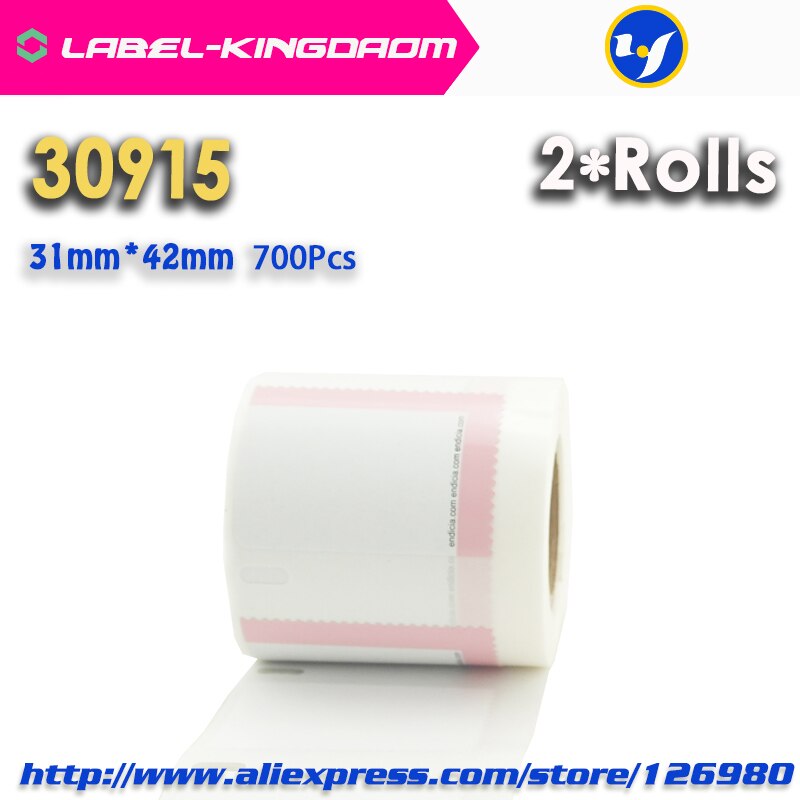 2 Rolls Dymo Compatible 99010/99012/99014/99015/99019/11352/11353/11354/11355/11356/S0904980/S0929120/30915/30252/30256 Label: 30915