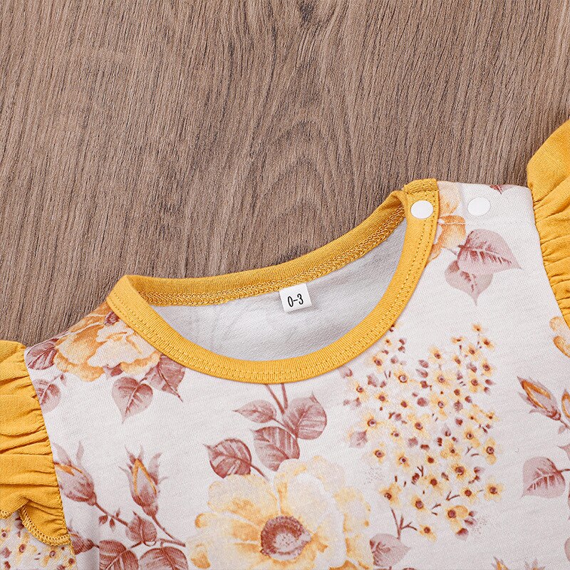 carter toddler Autumn newborn clothes baby girls long-sleeved jumpsuit printed