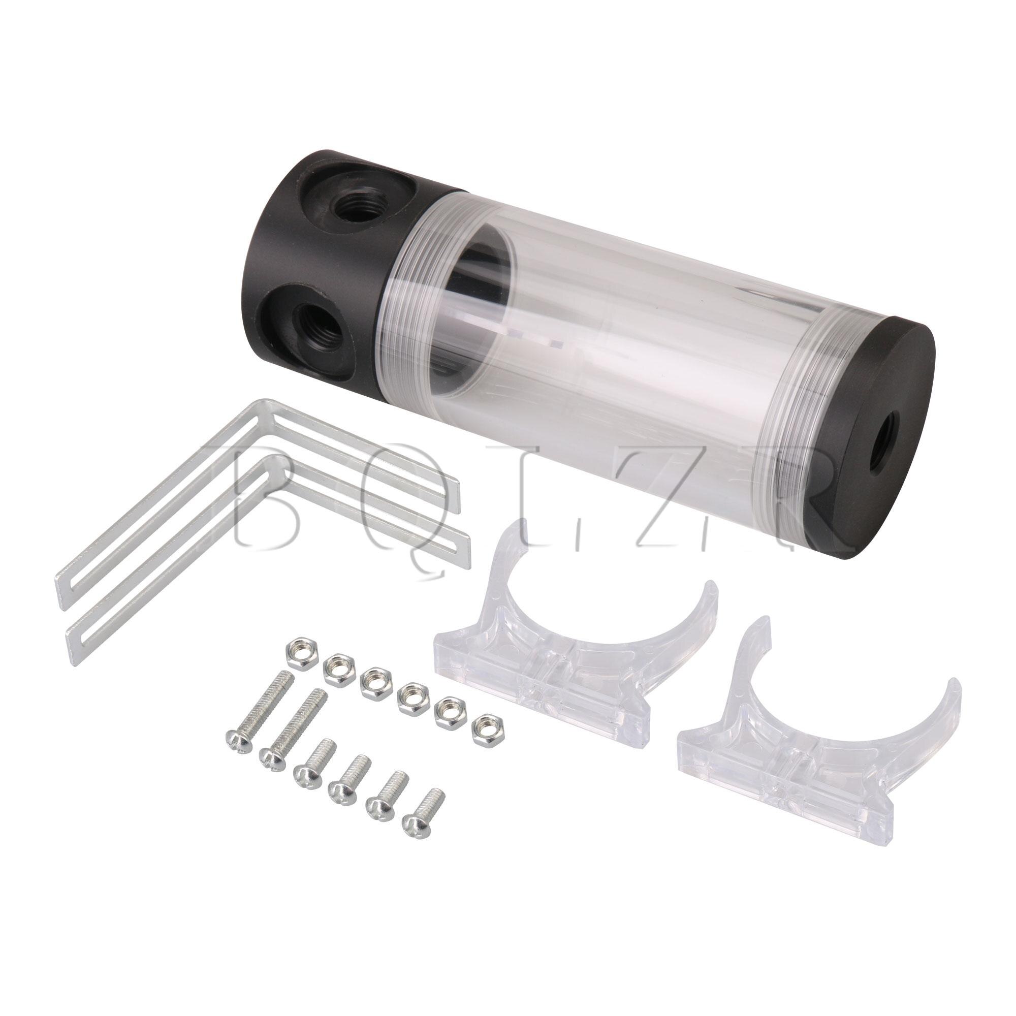 BQLZR Premium Acrylic Cylindrical Water Cooled Computer Tank Transparent 140MM