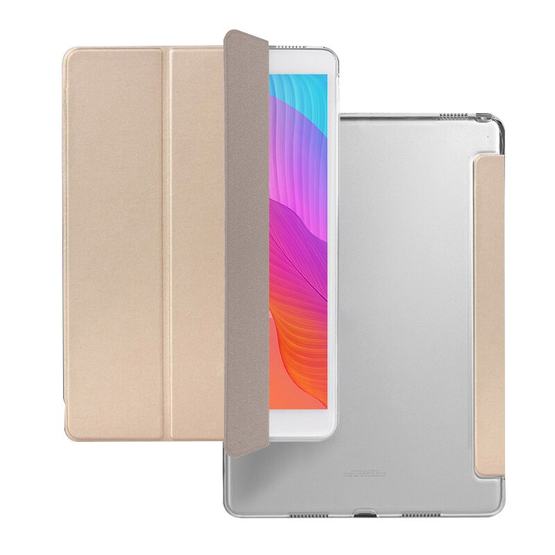 Inteligentne etui do Huawei MatePad T10S 10.1/T10 skórzane etui do tabletu Huawei MediaPad T5 10 10.1 &quot;AGS2-W09/L09/L03/W19: Gold / MatePad T10