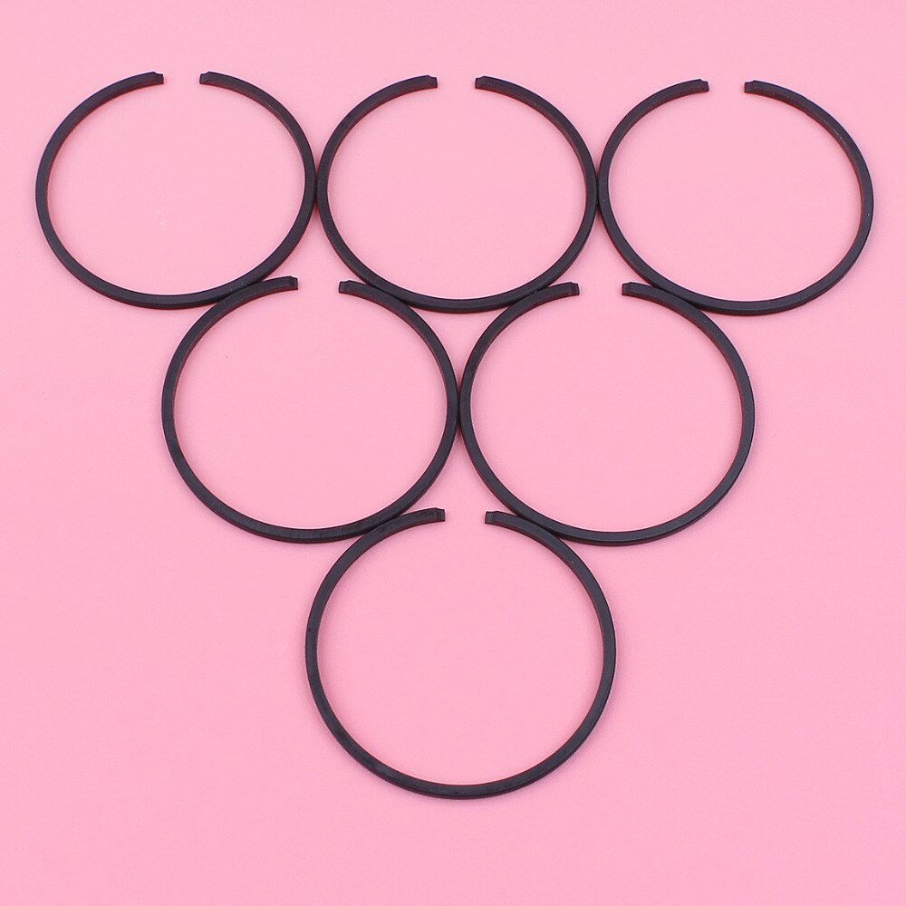 6 pcs/lot segments de Piston pour Stihl FC55 FC75 FC85 HL45 HL75 KM55 KM85 MM55 outil de coupe moteur pièce de rechange 34mm x 1.5mm