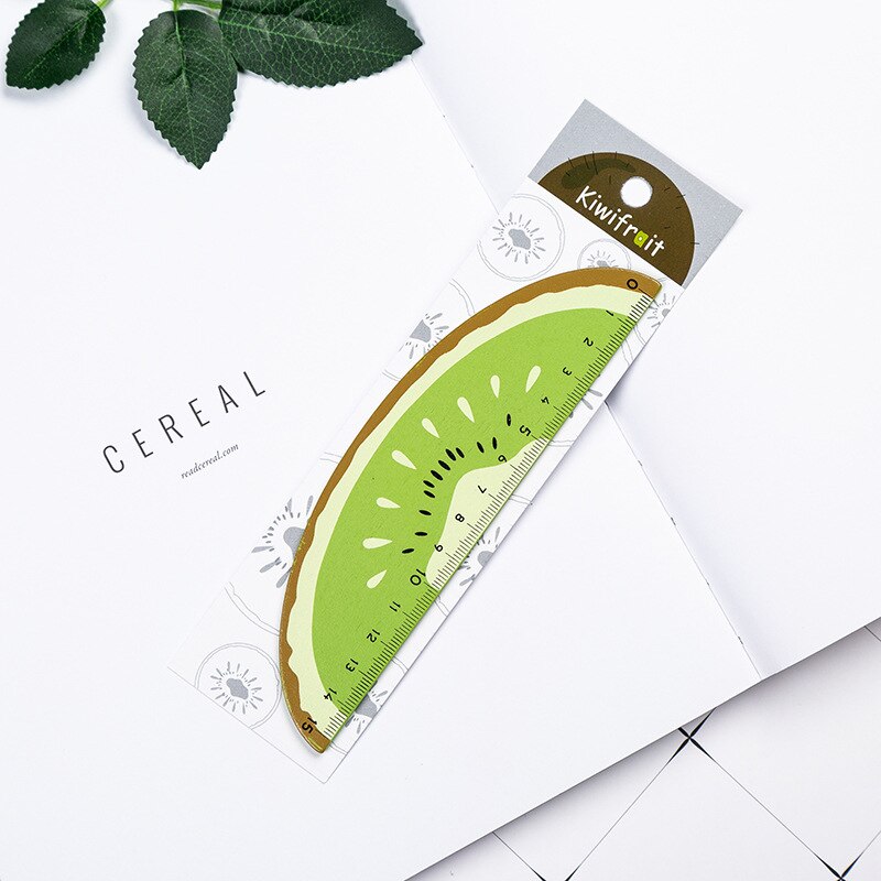 Tecknad frukt apelsin vattenmelon citron linjal mäta rak linjal verktyg reklampapper: 01