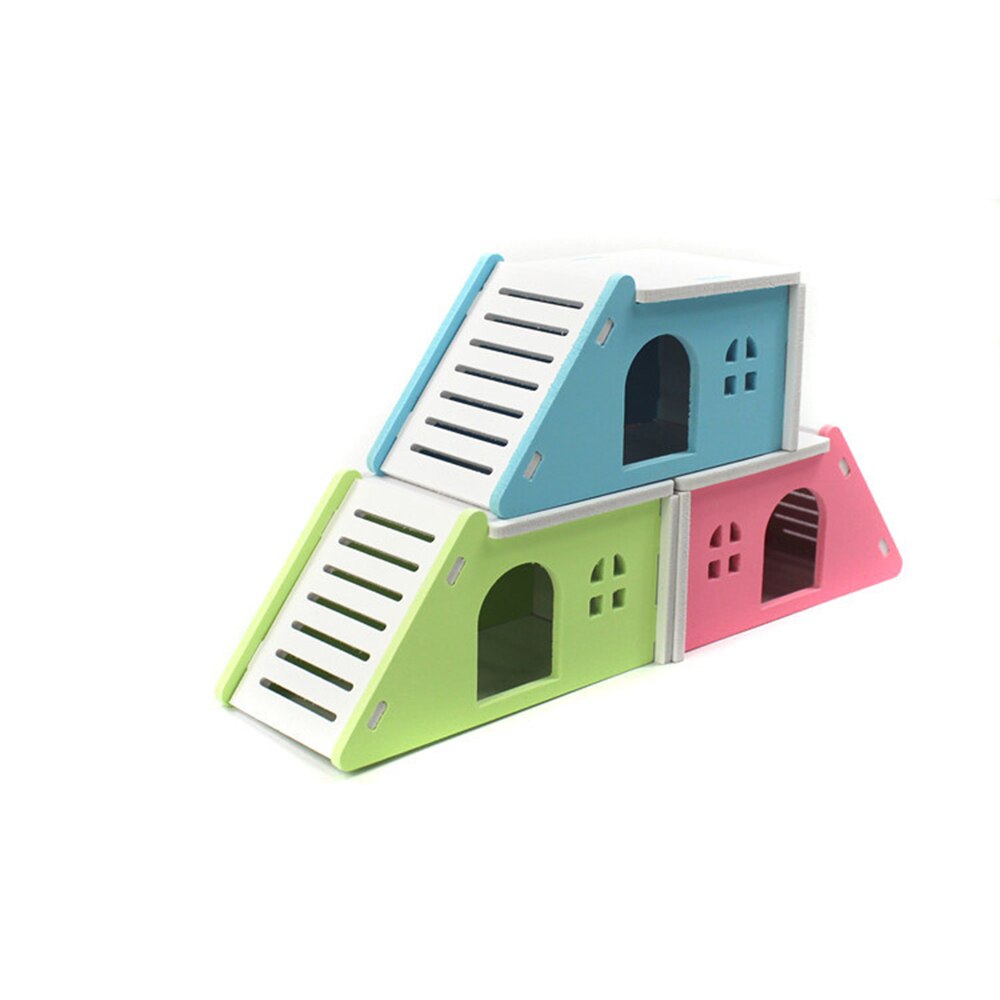SchöNe Ltalic Hamster Spielzeug Holz Große Holz Haus Igel Burg Spielzeug Haustier Holz Haus