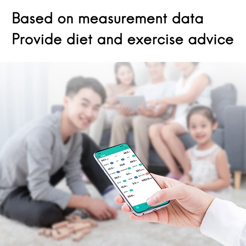 Smart Body Scale Smart Bathroom Scale USB Rechargeable Weight Scale With Bluetooth Sync Data And Fitness App