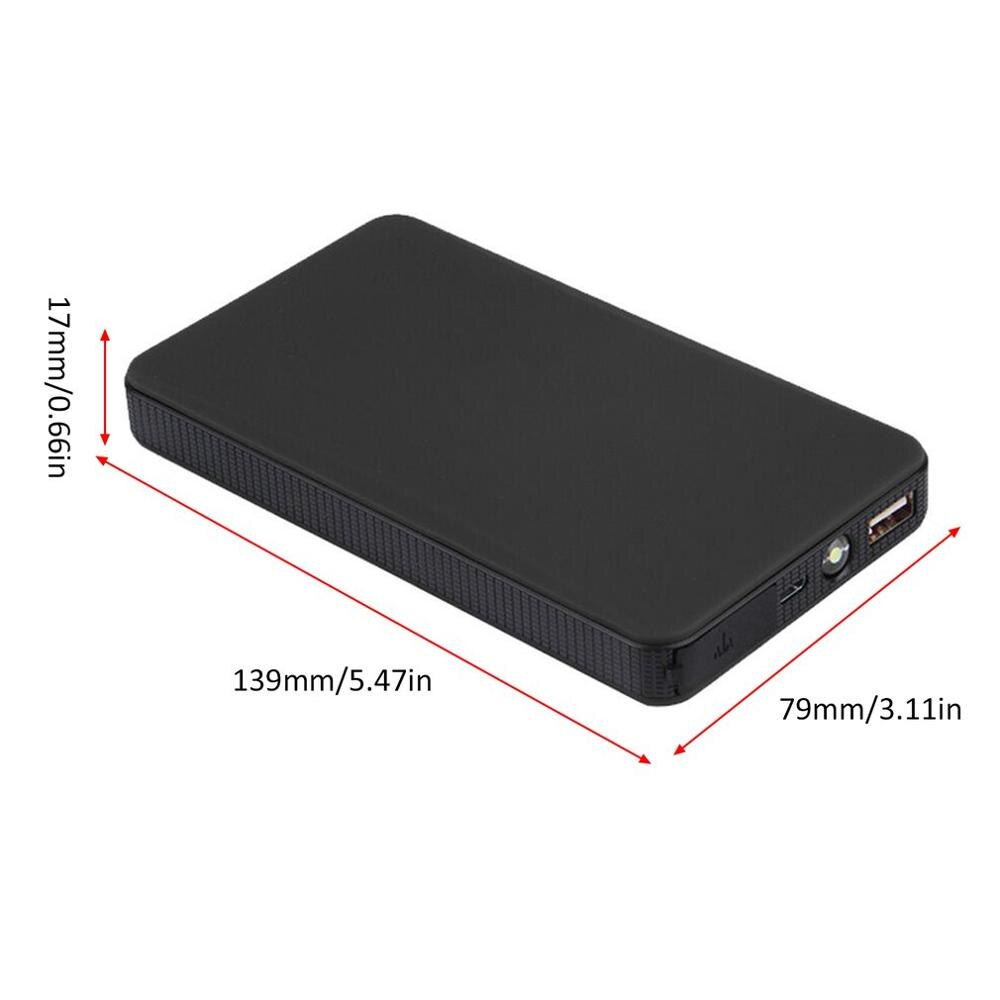 Démarreur de saut de voiture dispositif de démarrage Portable briquet batterie externe Booster chargeur de batterie Portable démarreur de voiture briquet