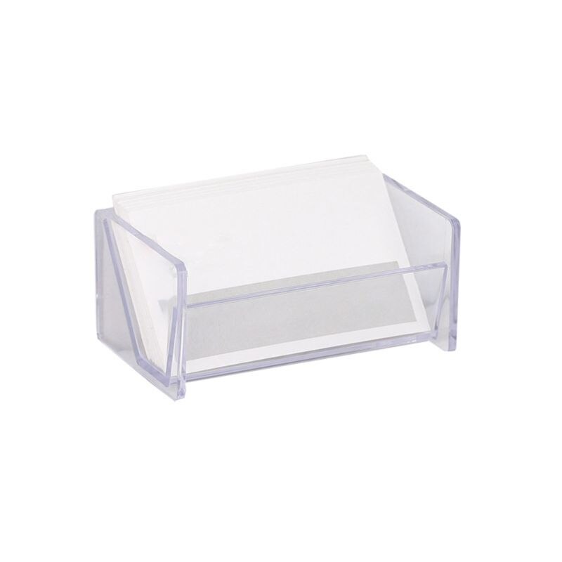 Desktop Business Name Card Box Storage Display Stand Holder Rack Table Organizer: Clear