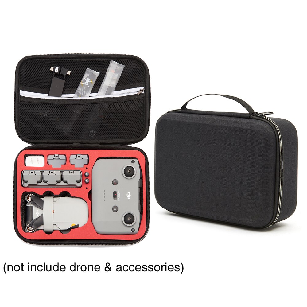 Tragen fallen für DJI Mavic Mini 2 Tragbare Mini Tasche Handtasche Koffer Schulter Kasten für DJI Mavic Mini 2 fallen Drohne Zubehör: B-rot innere