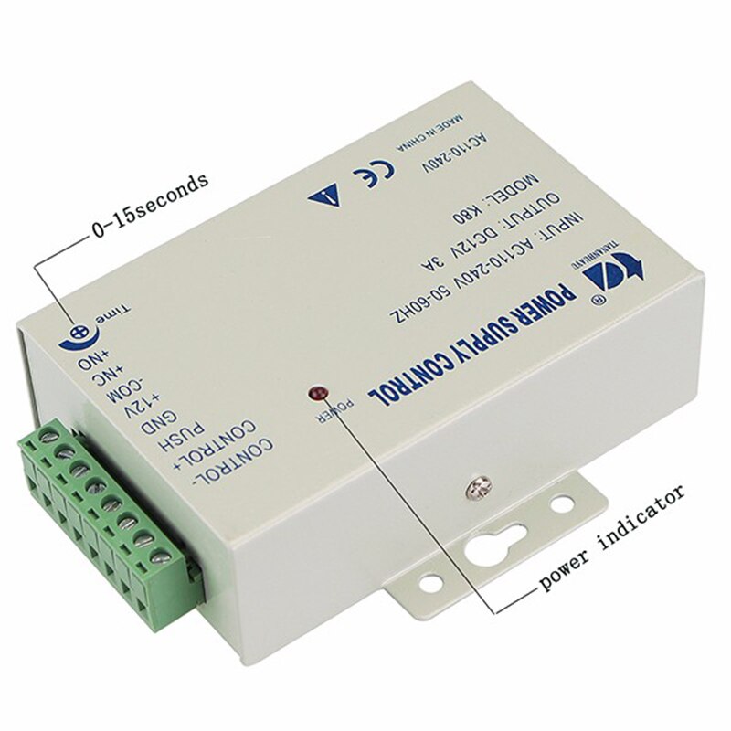 Input 12V3A output access control transformer power switch power supply for access control system 240 to 110V 50 60Hz