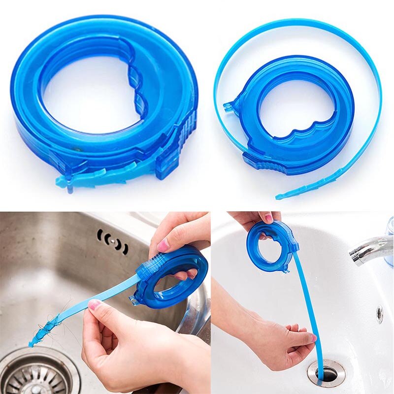 Drain Cleaner Retractable Drain Snake Pull Out Hair Drain Pipe Dredging Tools Sticks Clog Remover Cleaning Tools