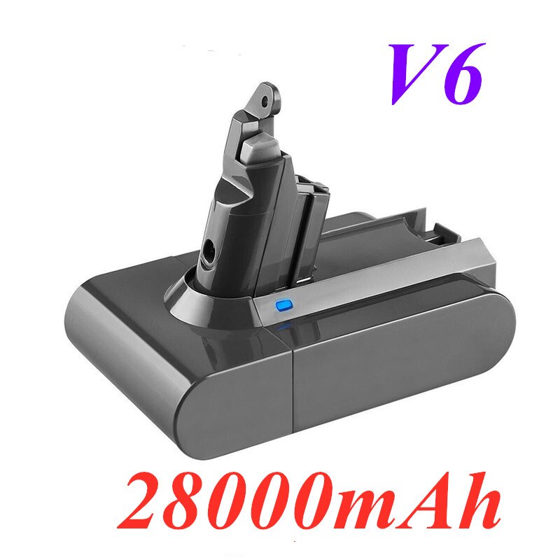 2020s 98000mAh 21.6V 6.8Ah Li-ion Battery for Dyson V6 DC58 DC59 DC61 DC62 DC74 SV09 SV07 SV03 965874-02 Vacuum Cleaner Battery: 28000mAh