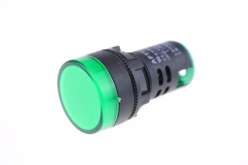 Indicator AD16-22DS DC 24V LED signal lamp Red/Green/Huang/Blue/White Indicator Lights: Green
