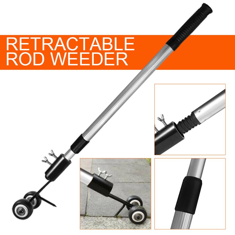 Telescopic Aluminum Alloy Durable Weeder Rod Pole Tool Set for Garden Courtyard Weeder Rod weeder weeding tool GardenAccessories