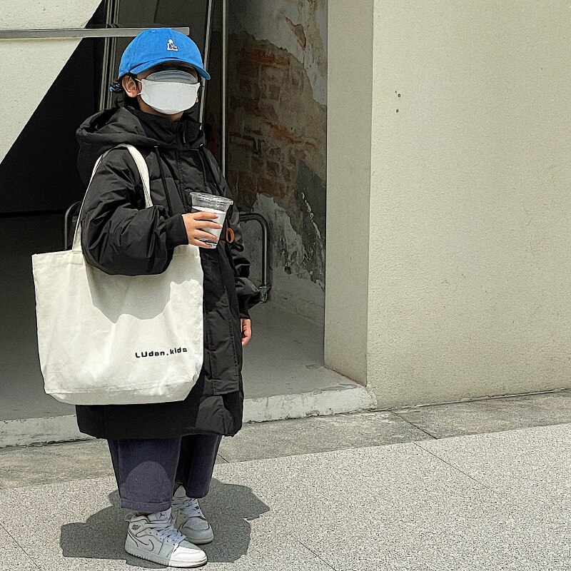 Verdikte Kinderen Lange Donsjack Kleding Warm Hooded Down Jas Winter Kleding Voor Jongens