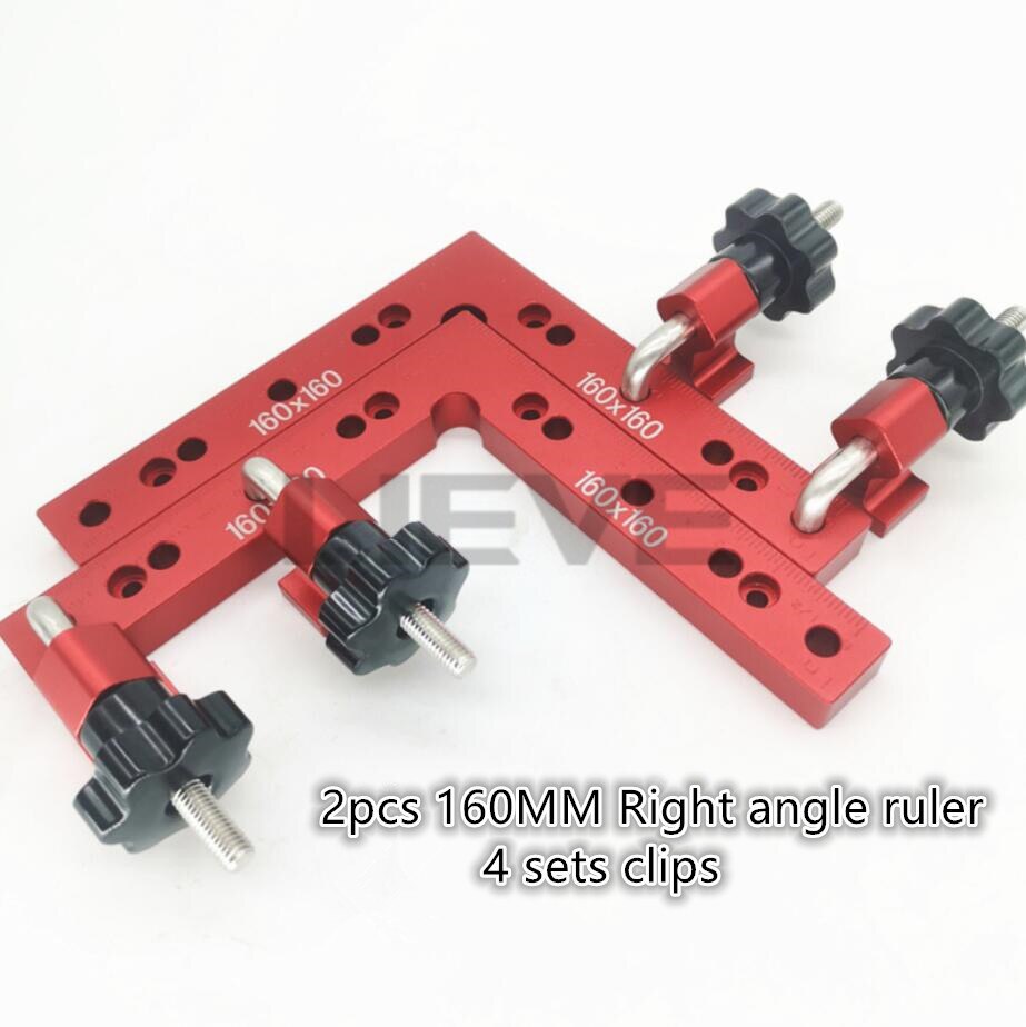 Aluminum Square Right Angle 90 Degree L-shaped Auxiliary Fixture Positioning Panel Fixing Clip Woodworking Carpenter Tools