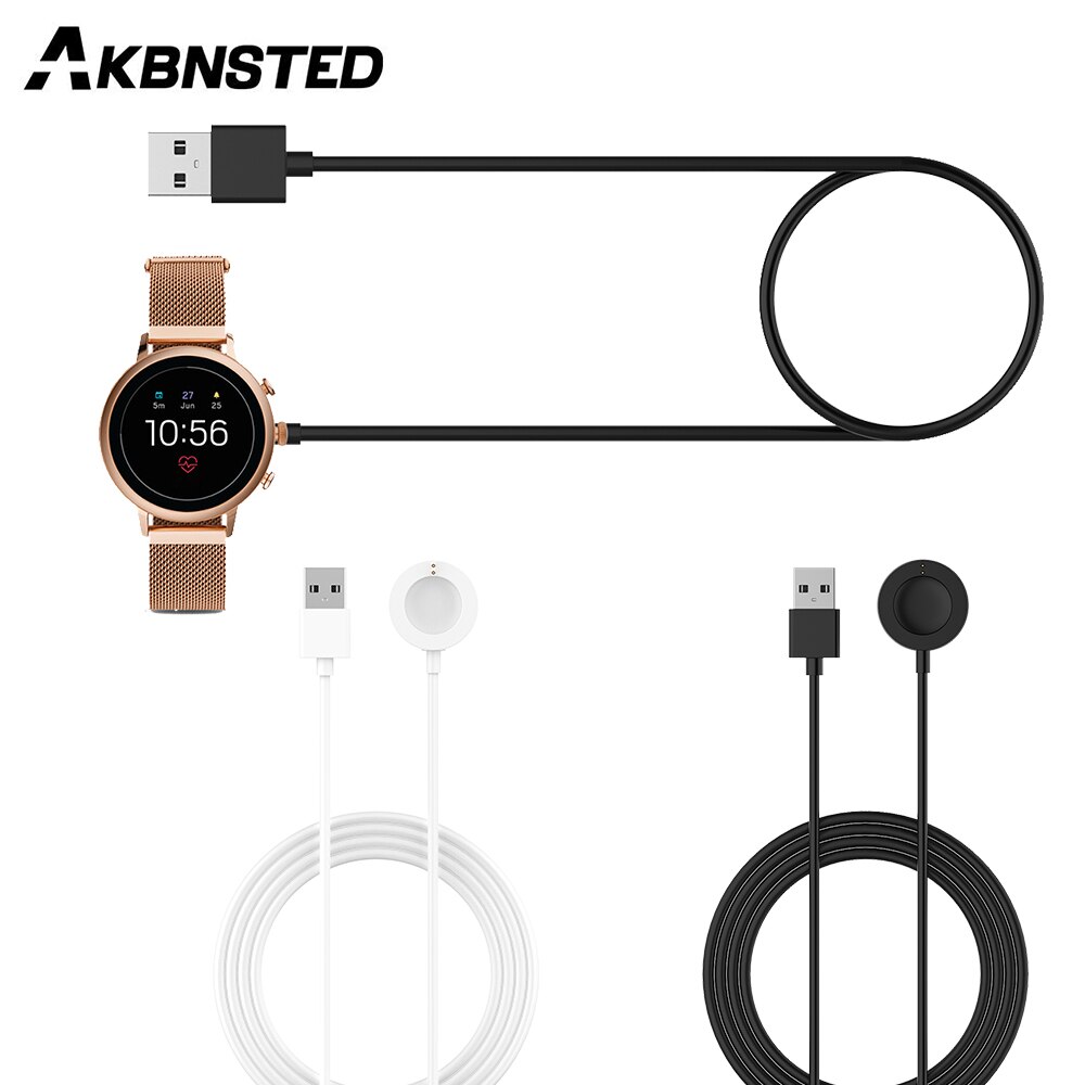 AKBNSTED 1M USB magnetisch Schnelle Ladung Ladegerät Dock Für Fossil Gen 4/Gen 5/Emporio Armani/skagen Falster 2 Uhr Ladekabel