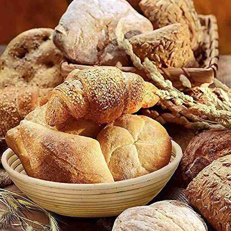 Rattan Bread Proofing Basket Natural Round Oval Baking Cake Pans Rattan Wicker Dough Fermentation Sourdough Bread Basket