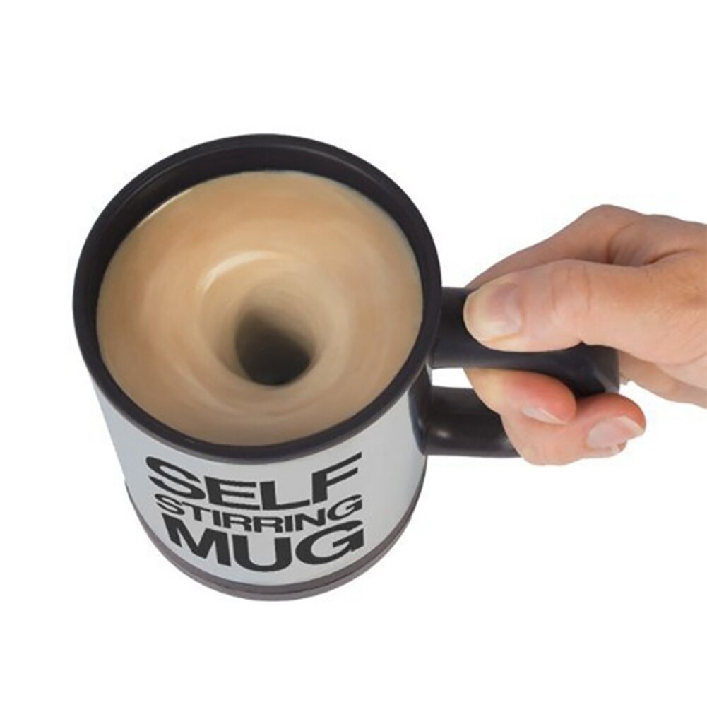 Taza de 400ml, taza que se agita sola automática, eléctrica, taza para mezclar café y leche, taza mezcladora de zumo de acero inoxidable inteligente, taza mezcladora de bebida