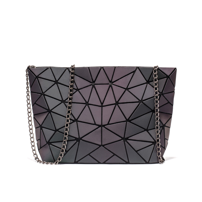 Women Evening Bag Geometric Luminous Envelope Women Shoulder Bags Clutch Messenger Bags Casual Girls Flap Handbag